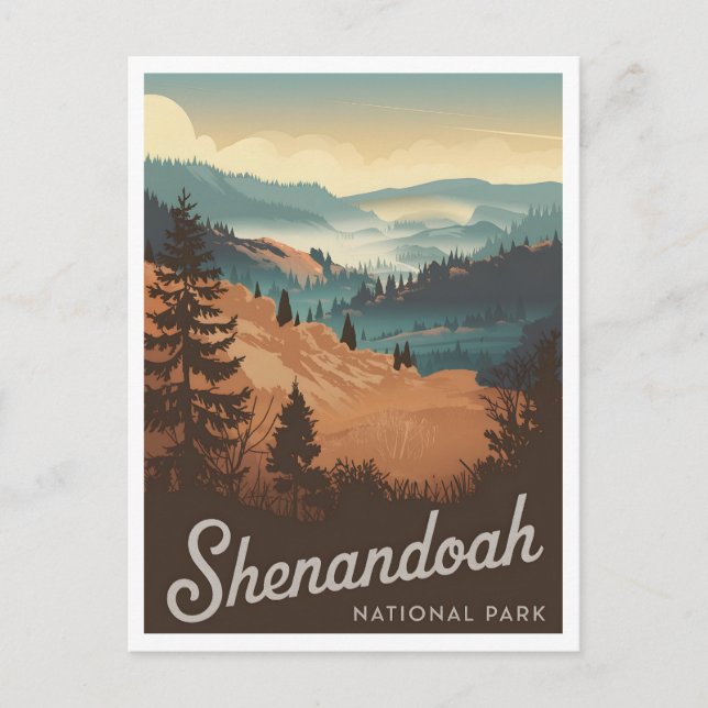 Shenandoah National Park Vintage Postcard (Front)