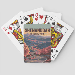 Shenandoah National Park Virginia Wilderness Art Poker Cards