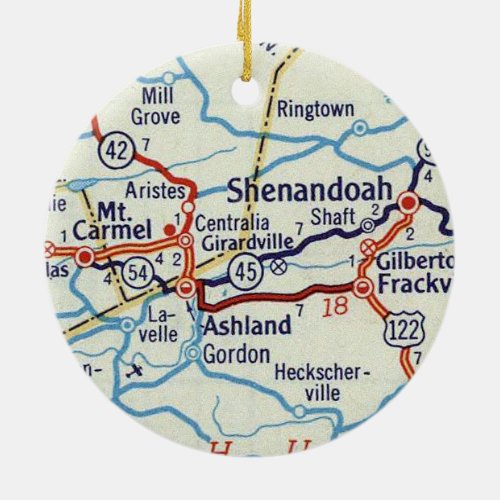 Shenandoah PA Ceramic Ornament