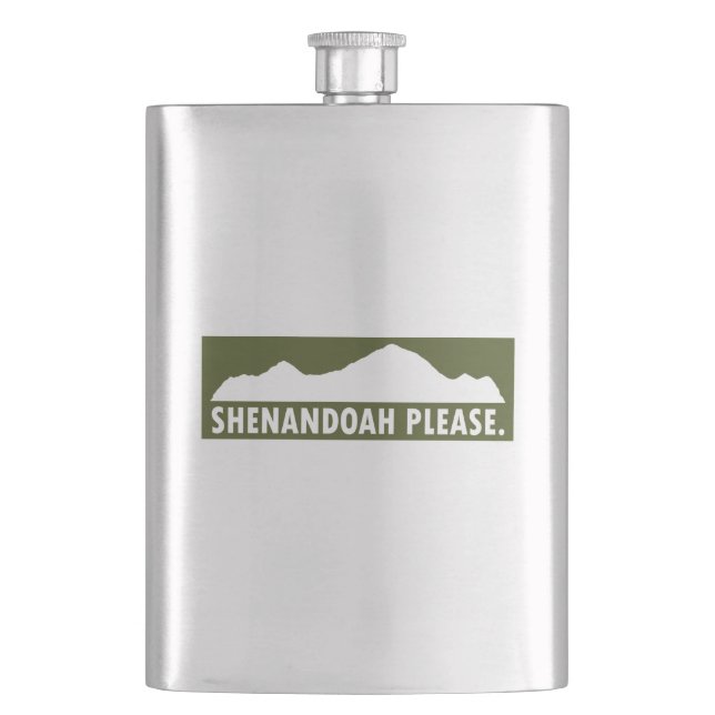 Shenandoah Please Flask (Front)