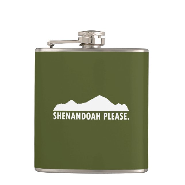 Shenandoah Please Flask (Front)