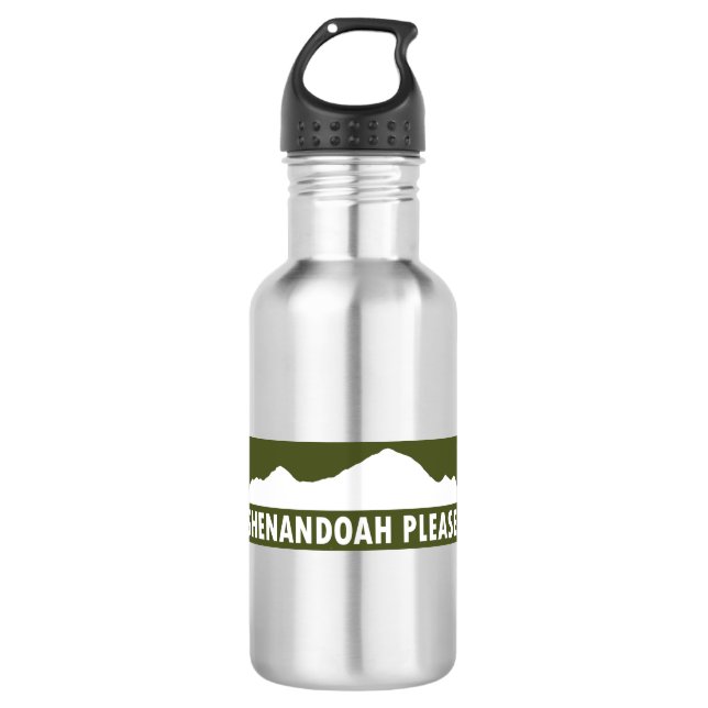 Shenandoah Please Stainless Steel Water Bottle (Front)