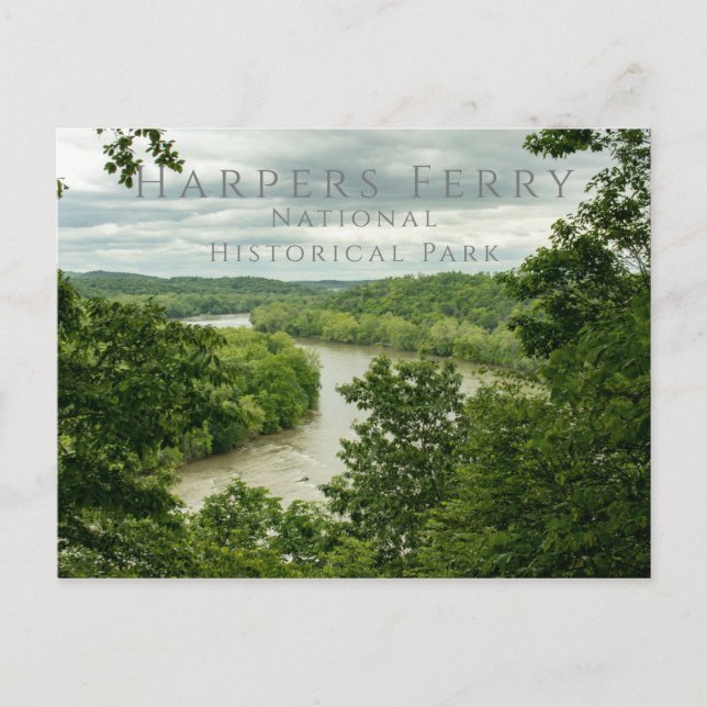 Shenandoah River, Harpers Ferry NHP Postcard (Front)