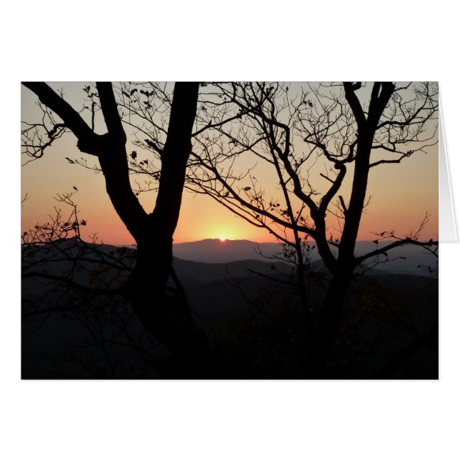 Shenandoah Sunset National Park Landscape Cards (Front Horizontal)
