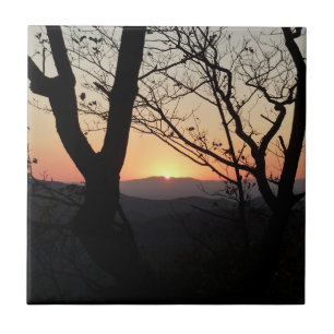 Shenandoah Sunset National Park Landscape Ceramic Tile