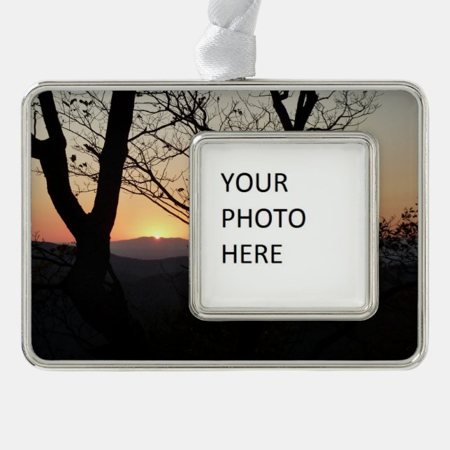 Shenandoah Sunset National Park Landscape Christmas Ornament (Front)
