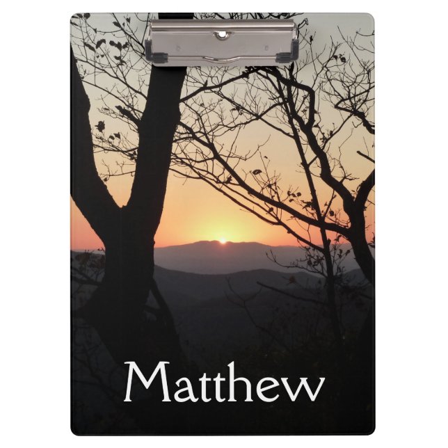 Shenandoah Sunset National Park Landscape Clipboard (Front)