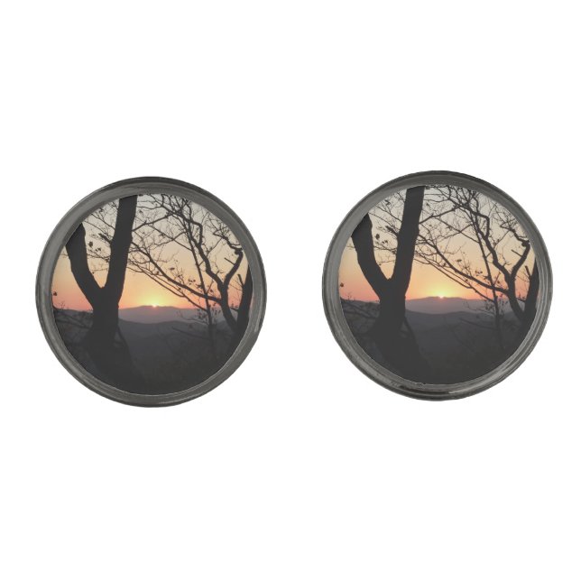 Shenandoah Sunset National Park Landscape Cufflinks (Front)