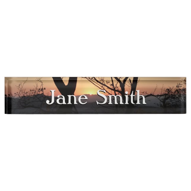 Shenandoah Sunset National Park Landscape Desk Name Plate (Front)