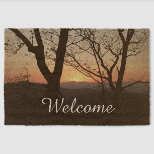 Shenandoah Sunset National Park Landscape Fiber Doormat