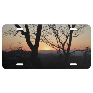 Shenandoah Sunset National Park Landscape License Plate
