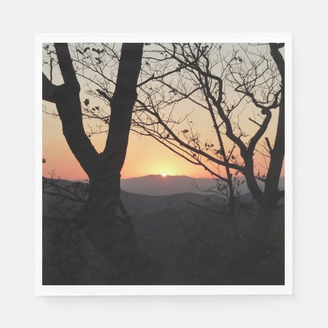 Shenandoah Sunset National Park Landscape Napkins (Front)