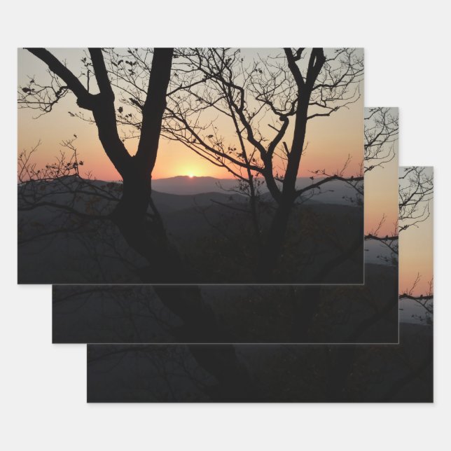 Shenandoah Sunset National Park Landscape Wrapping Paper Sheets (Set)