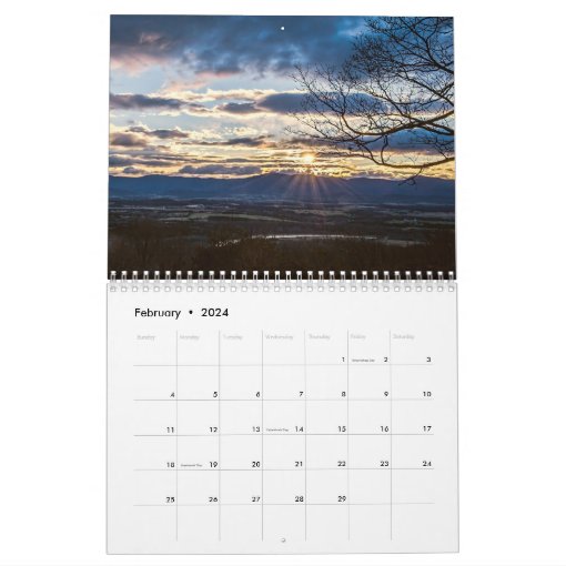 Shenandoah Valley Sunrises Calendar | Zazzle