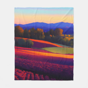 Shenandoah Virginia Wine Country Fleece Blanket