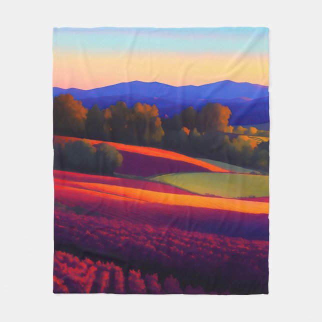Shenandoah Virginia Wine Country Fleece Blanket (Front)
