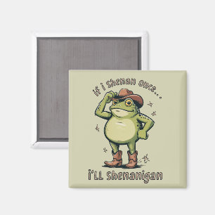 Shenanigan Funny Mental Health Frog  Magnet