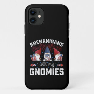 Shenanigangs With My Gnomies Usa 4th Of July  iPhone 11 Case