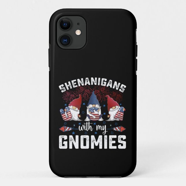 Shenanigangs With My Gnomies Usa 4th Of July  Case-Mate iPhone Case (Back)