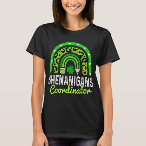 Shenanigans Coordinator Funny St Patricks Day  T_Shirt