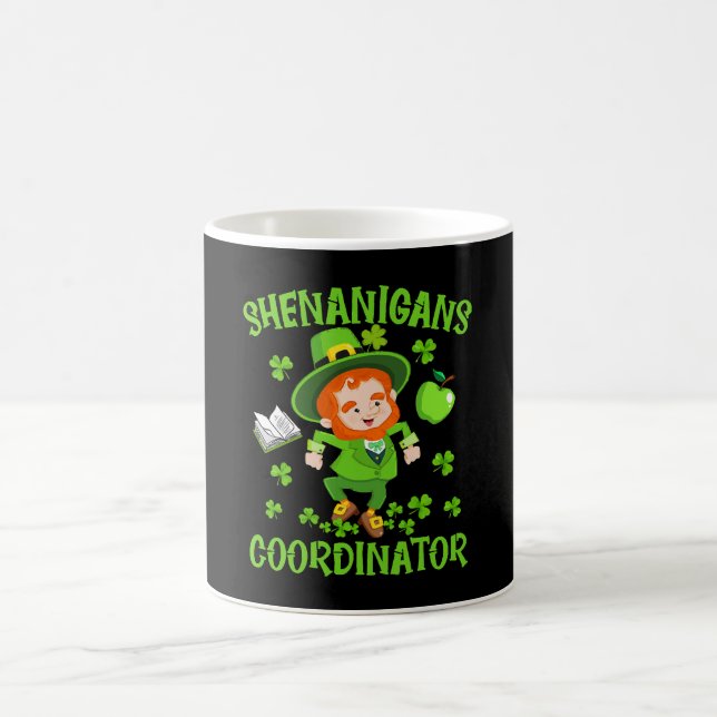 Shenanigans Coordinator Funny Teacher St Patrick's Coffee Mug (Center)