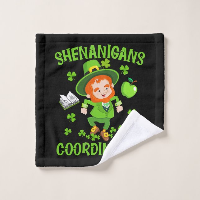 Shenanigans Coordinator Funny Teacher St Patrick's Wash Cloth (Wash Cloth)