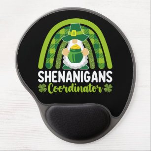 Shenanigans Coordinator Gnomes St Patrick's Day Gel Mouse Pad