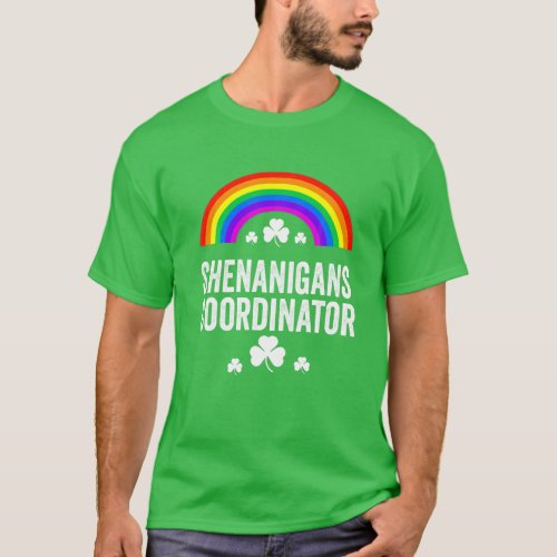 Shenanigans Coordinator Rainbow Funny Teacher Stpa T_Shirt