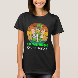 Shenanigans Coordinator Shamrock Leprechaun Unicor T-Shirt