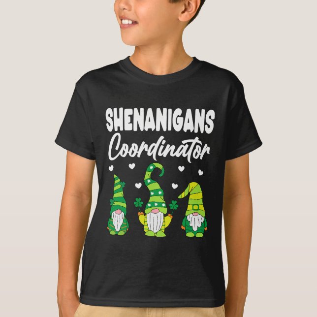 Shenanigans Coordinator Shamrock St Patricks Day G T-Shirt (Front)