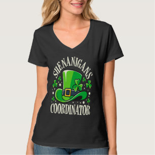Shenanigans Coordinator St Patrick's Day Teacher T-Shirt