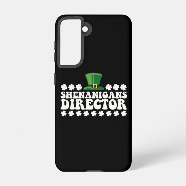 Shenanigans Director Groovy St Patrick's Day Irish Samsung Galaxy Case (Back)