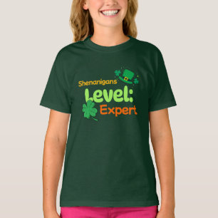 Shenanigans Level: Expert St. Patrick's Day Humor T-Shirt