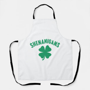 Shenanigans Shamrock St. Patrick's Day Retro Apron