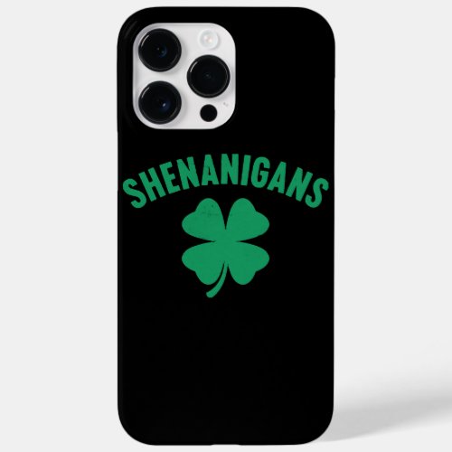 Shenanigans Shamrock St Patricks Day Retro  Case_Mate iPhone 14 Pro Max Case