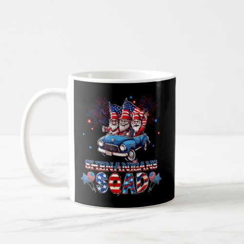 Shenanigans Squad 4Th Of July Gnomes Patriotic Dec Coffee Mug