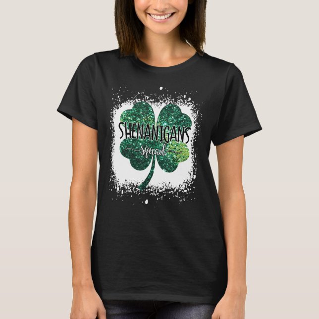Shenanigans Squad Clover St Patrick's Day  T-Shirt (Front)