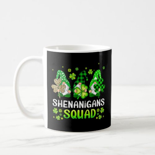 Shenanigans Squad Gnomes Irish Shamrock  Coffee Mug