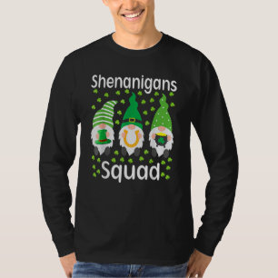 Shenanigans Squad Gnomes Shamrock Happy St Patrick T-Shirt