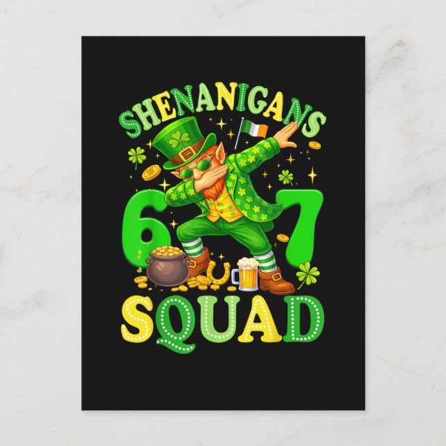 Shenanigans Squad Invitation Postcard (Front)