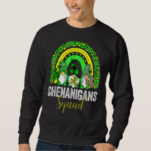 Shenanigans Squad Irish Gnomes Rainbow St Patrick' Sweatshirt