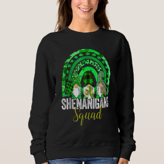 Shenanigans Squad Irish Gnomes Rainbow St Patrick' Sweatshirt