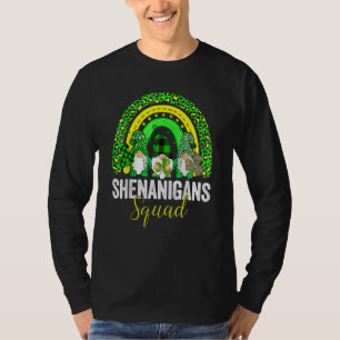 Shenanigans Squad Irish Gnomes Rainbow St Patrick' T-Shirt