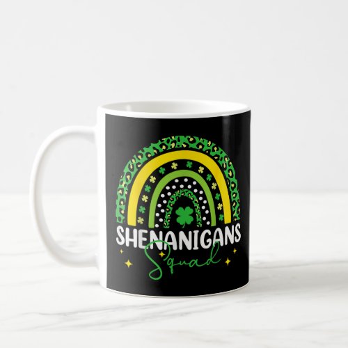 Shenanigans Squad Irish Shamrock St Patricks Day  Coffee Mug