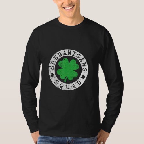 Shenanigans Squad Irish Shamrock St Patricks Day  T_Shirt