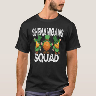 Shenanigans Squad Irish St Patricks Day Gnomes Sha T-Shirt