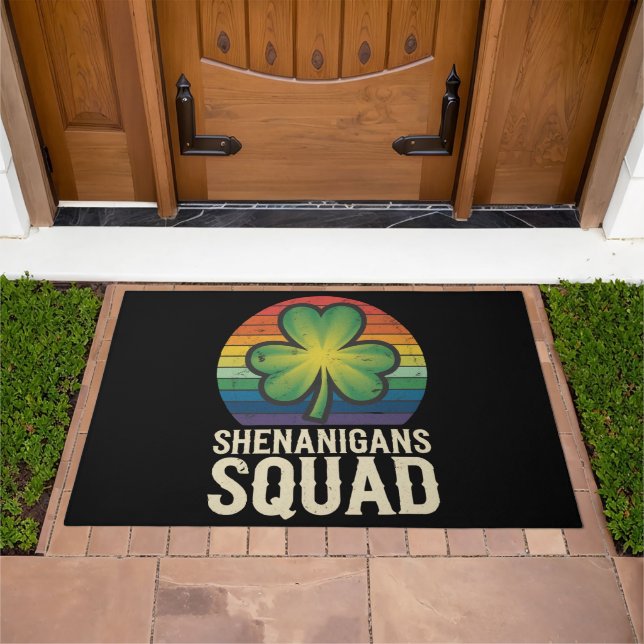 Shenanigans Squad Matching St Patricks Day Group  Doormat (Outdoor)
