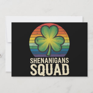 Shenanigans Squad Matching St Patricks Day Group Invitation