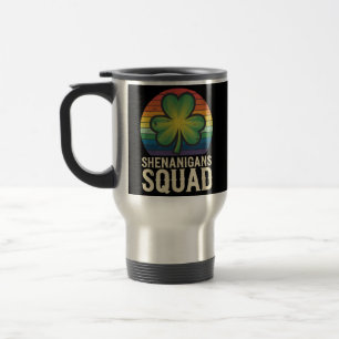 Shenanigans Squad Matching St Patricks Day Group Travel Mug
