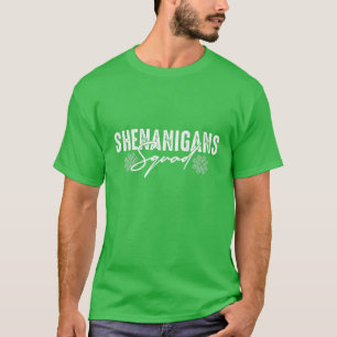 Shenanigans Squad St. Patrick's Day Funny Shamrock T-Shirt